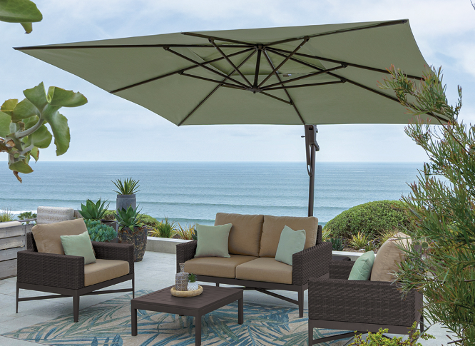 garden oasis patio umbrella Sears 11.5 ft Replacement Canopy round tables Summer Oasis: Large Outdoor Umbrella